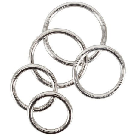 Conjunto 5 Anéis Metal