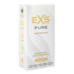Preservativos Ultra Finos - EXS Pure  Vegano 12un