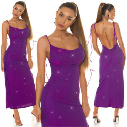 Vestido Sem Costas Emery - Violeta