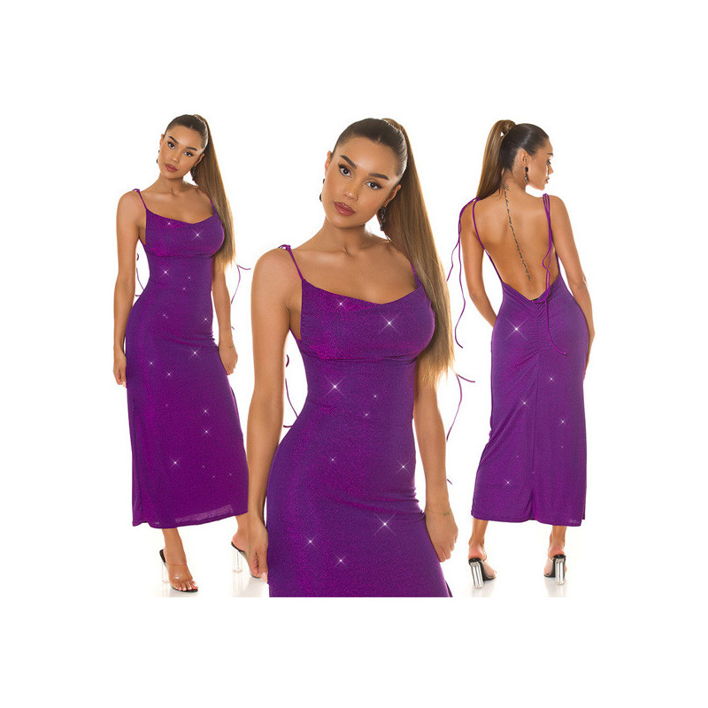 Vestido Sem Costas Emery - Violeta