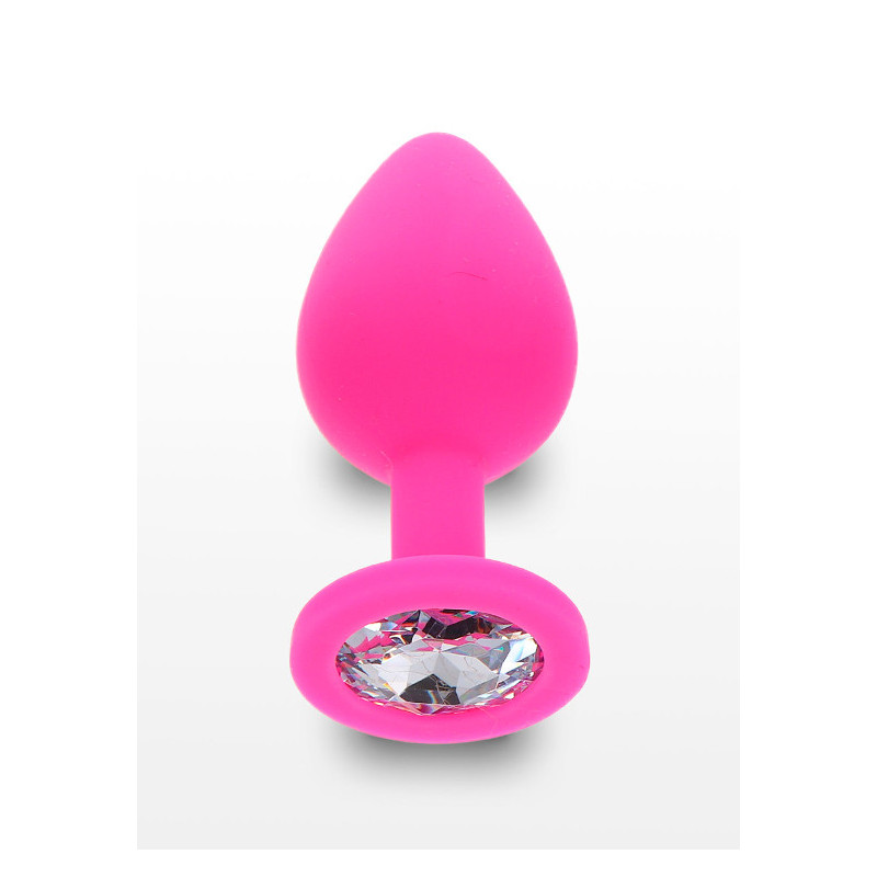 Plug Botão De Rosa 7cm - Rosa