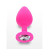 Plug Botão De Rosa 7cm - Rosa