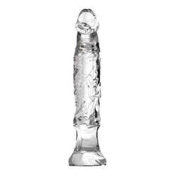 Dildo Anal Flexível 13.5cm - Transparente