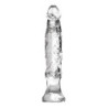 Dildo Anal Flexível 13.5cm - Transparente