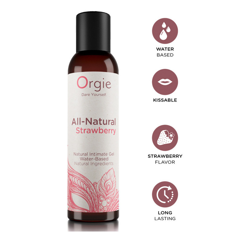 Lubrificante Comestível - All Natural Morango 150ml