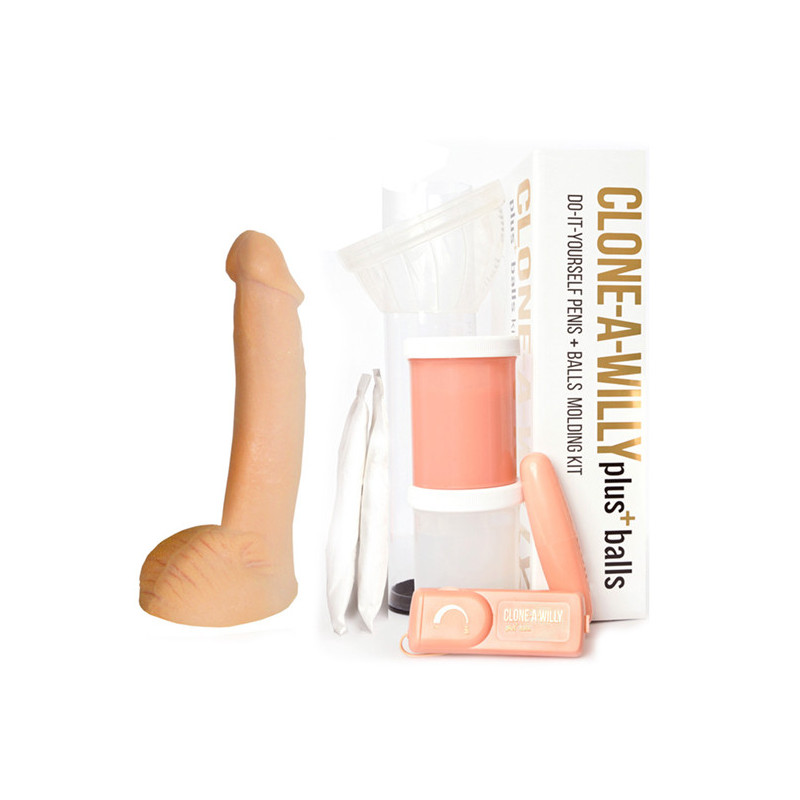 Kit Clone-a-Willy Com Testículos e Vibrador Kit Clone-a-Willy Com Testículos e Vibrador