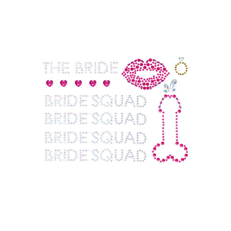 Adesivos de Joias para o Corpo Bride Squad