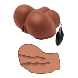 Vagina E Ânus Realísticos Com Vibração - Hot Honey Rider Castanho