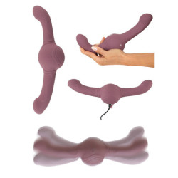 Vibrador Pulsador Duplo Turbo Shaker Double Lover  - 12cm