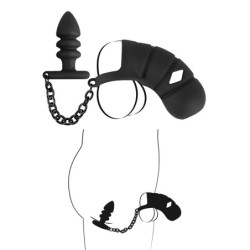 Jaula Com Plug Anal - 7cm
