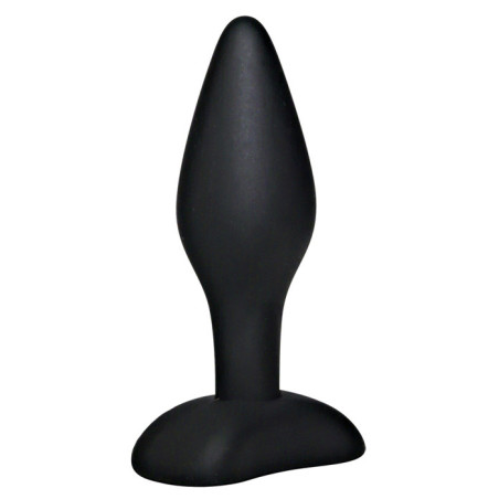 Plug Anal Aveludado Negro - 9cm