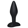 Plug Anal Aveludado Negro - 9cm