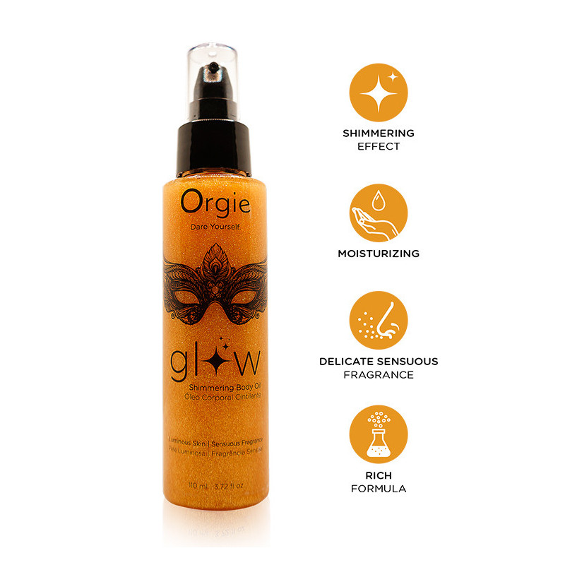 Óleo Hidratante Com Brilho Dourado Glow - 110ml
