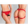 Cueca Arnés Dupla Penetração - Vermelho