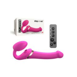 Strap-On Sem Cinta C/ Vibração - Tamanho M Fuschia
