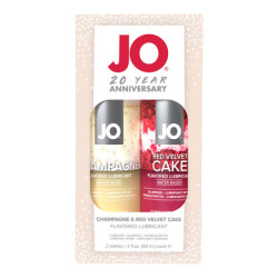 Kit 2 Lubrificantes Comestíveis - Champagne / Red Velvet 30 ml