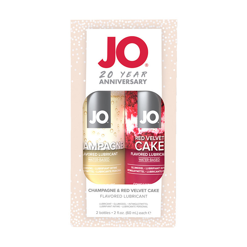 Kit 2 Lubrificantes Comestíveis - Champagne / Red Velvet 30 ml