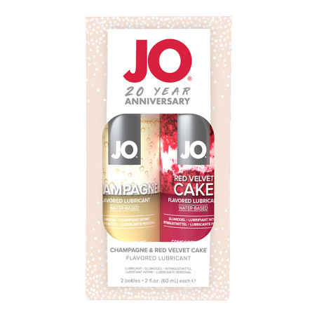 Kit 2 Lubrificantes Comestíveis - Champagne / Red Velvet 30 ml