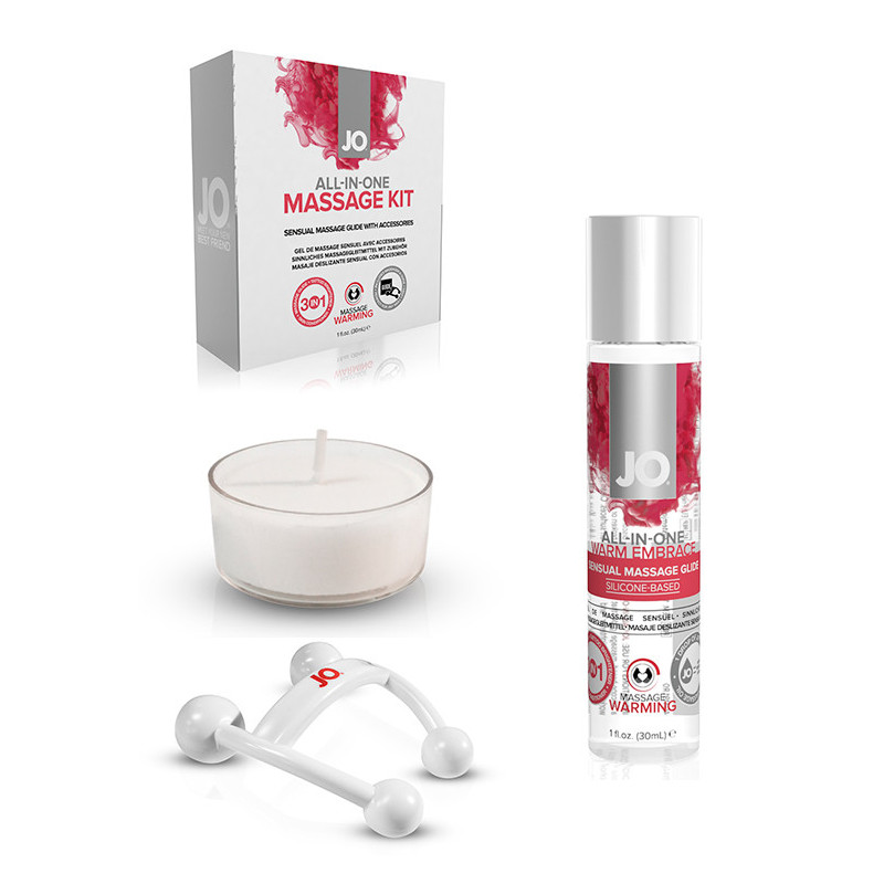 Kit De Massagem Com Efeito Calor Tudo-Em-Um - 30ml