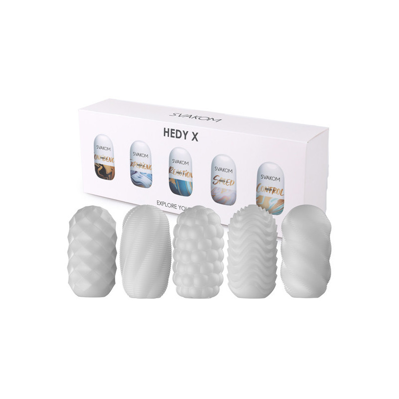 Kit De 5 Masturbadores Svakom Hedy X
