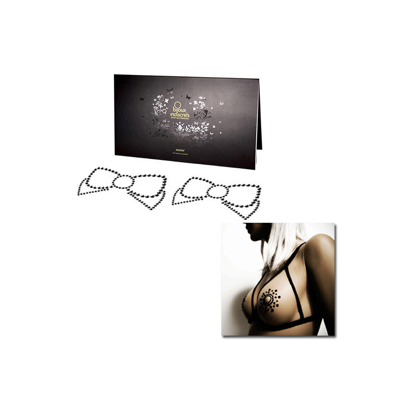 Adesivos Mamilos - Negro - Bijoux indiscrets