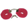 Algemas Metal Com Peluche - Encarnado