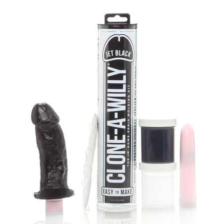 Kit Réplica Pénis - Clone-A-Willy Negro