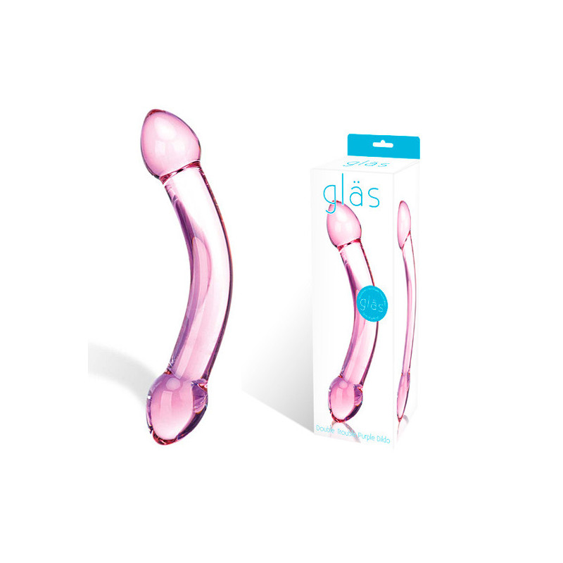 Consolador Double Trouble Gläs - 19cm Consolador Double Trouble Gläs - 19cm