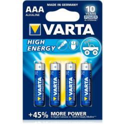 Pilhas Varta Hi Energy Alcalinas AAA/LR3 - Pack 4