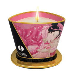 Vela Massagem Pétalas Rosa 170ml - Shunga