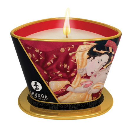 Vela Massagem Vinho Rosé 170ml - Shunga