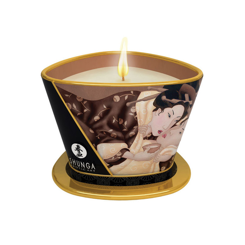 Vela Massagem Chocolate 170ml - Shunga Vela Massagem Chocolate 170ml - Shunga