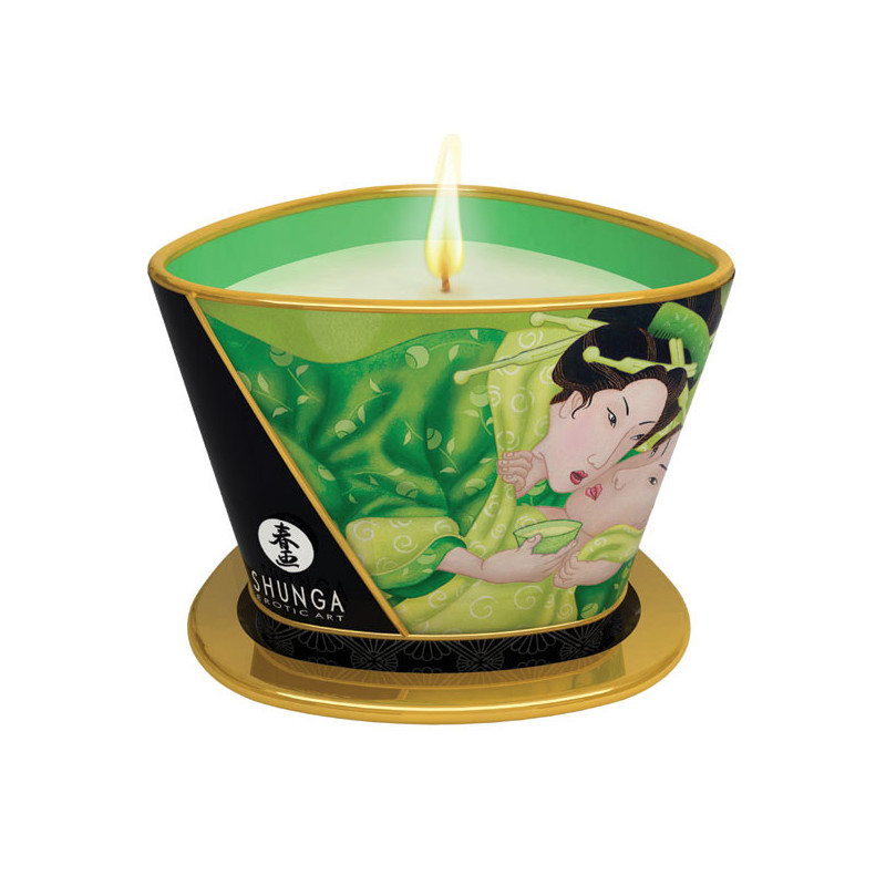 Vela Massagem Chá Verde 170ml - Shunga Vela Massagem Chá Verde 170ml - Shunga