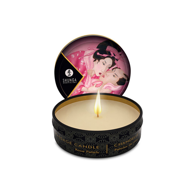 Vela Massagem Afrodisia/Pétalas Rosa - Shunga Vela Massagem Afrodisia/Pétalas Rosa - Shunga