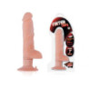 Vibrador Com Ventosa - 13cm Bege