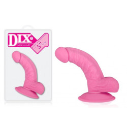 Dildo Curvado Com Ventosa 13cm - Rosa