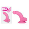 Dildo Curvado Com Ventosa 13cm - Rosa