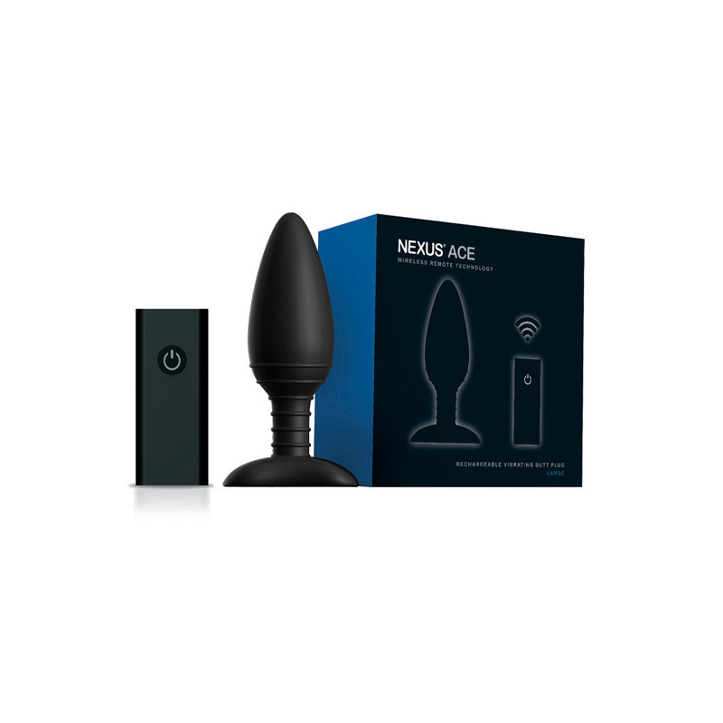 Nexus Ace L - Plug Anal Vibração 12.5cm - Grande Nexus Ace L - Plug Anal Vibração 12.5cm - Grande