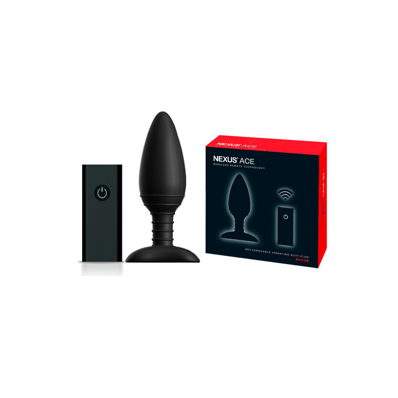 Nexus Ace M - Plug Anal Vibração 10.5cm - Médio Nexus Ace M - Plug Anal Vibração 10.5cm - Médio