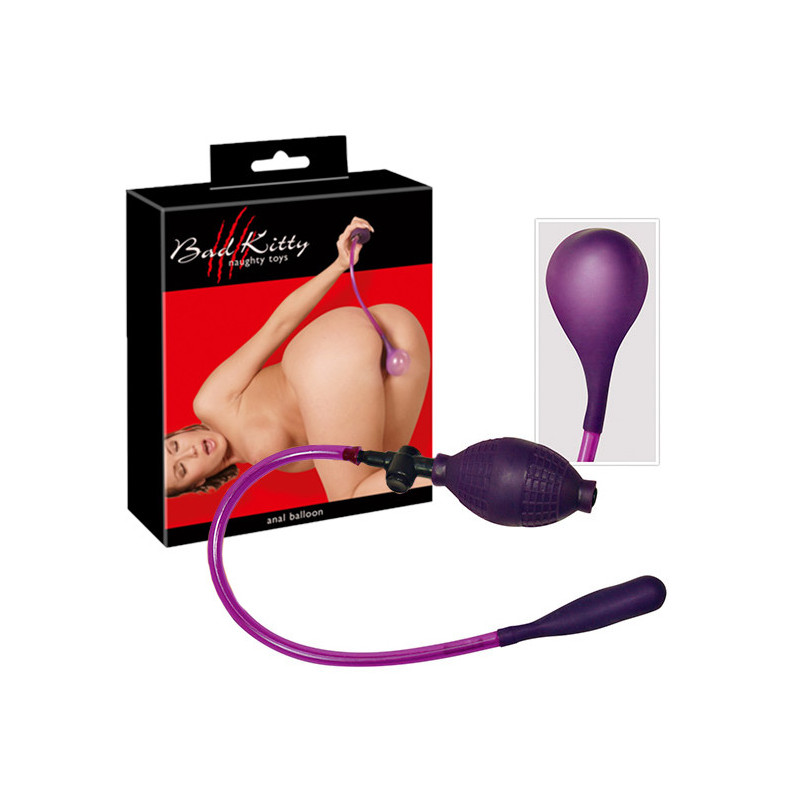 Plug Anal Insuflável - 8cm Roxo Plug Anal Insuflável - 8cm Roxo