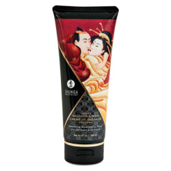 Creme Massagem Hidratante Comestível Morango 200ml - Shunga