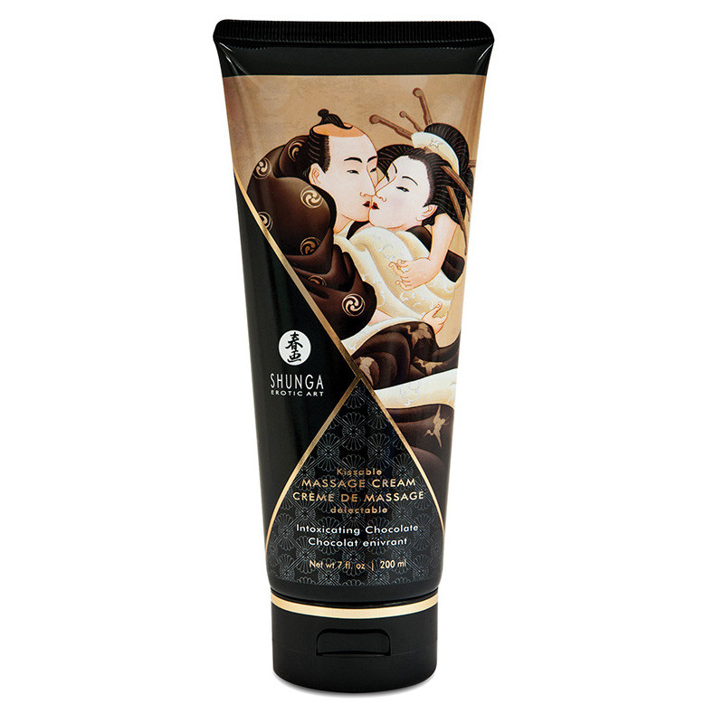 Creme Massagem Hidratante Comestível Chocolate 200ml - Shunga Creme Massagem Hidratante Comestível Chocolate 200ml - Shunga