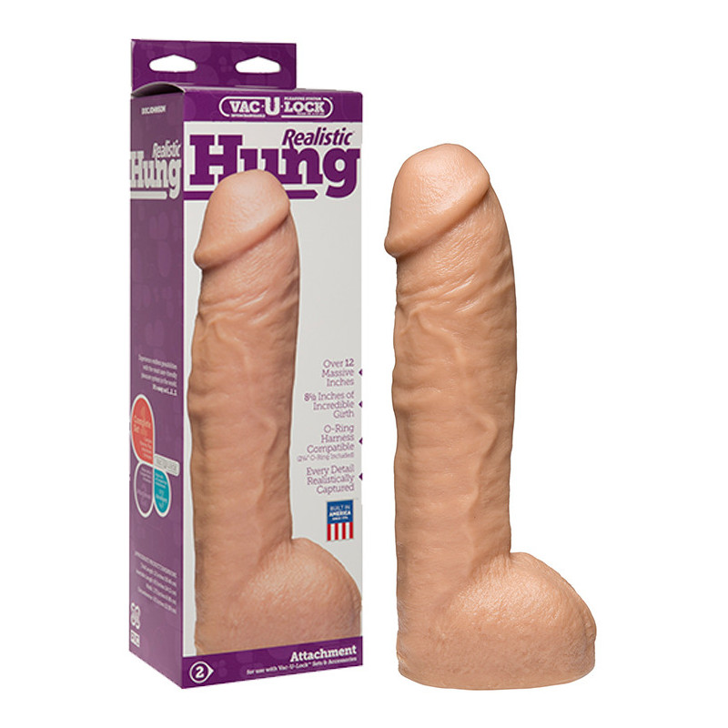 Dildo Realístico XXL- 24cm Vac-U-Lock Dildo Realístico XXL- 24cm Vac-U-Lock