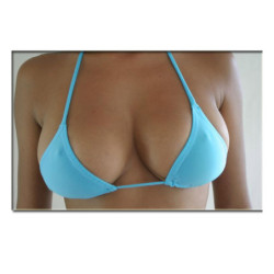 Top Bikini Brasileiro pequeno - Azul turquesa