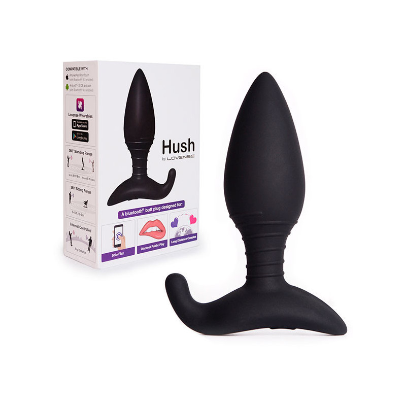Plug Anal Com APP Médio - Hush 38mm Plug Anal Com APP Médio - Hush 38mm
