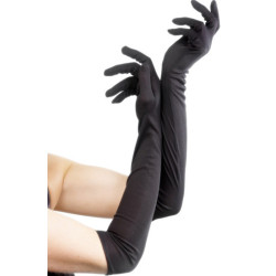Luvas compridas de lycra -Negro