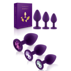 Kit 3 Botões De Rosa Silicone Roxo - Rianne S